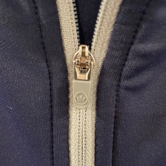 PETER MILLAR Perth Performance Golf Quarter-Zip Navy Pullover - Picture 9 of 12